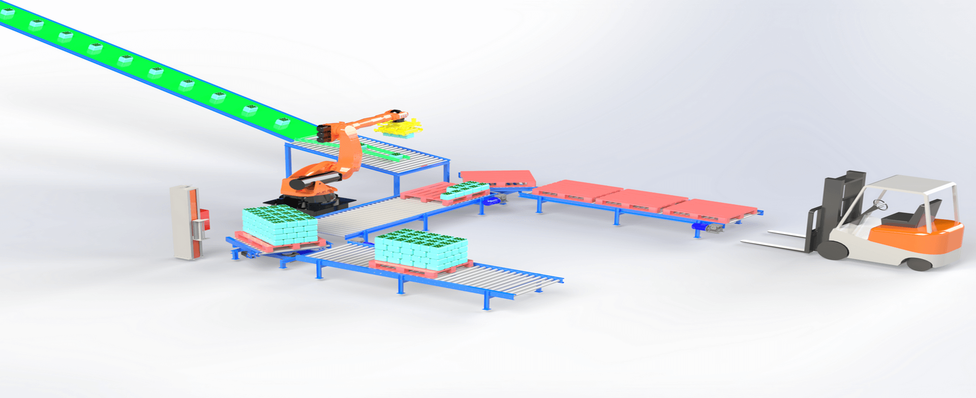 PALET ÜSTÜ İSTİFLEME HATTI